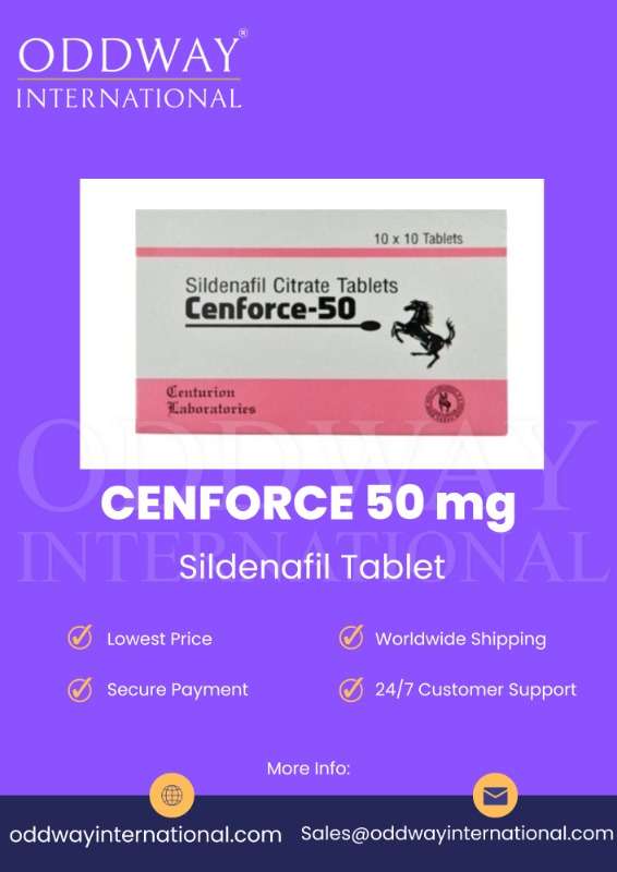 Cenforce 50 Mg Sildenafil Citrate