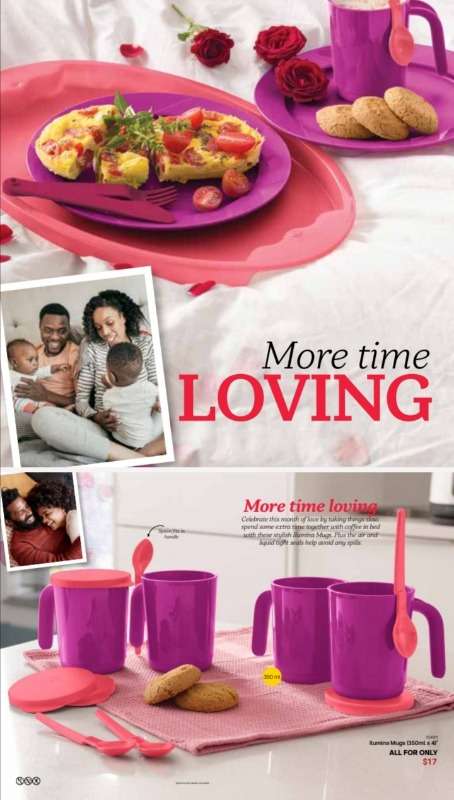 Tupperware Ilumina Mugs (350ml×4)