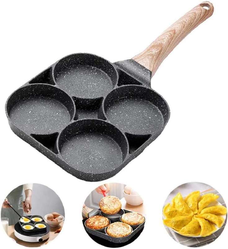 Non Stick Frying Pan With 4 Hole
