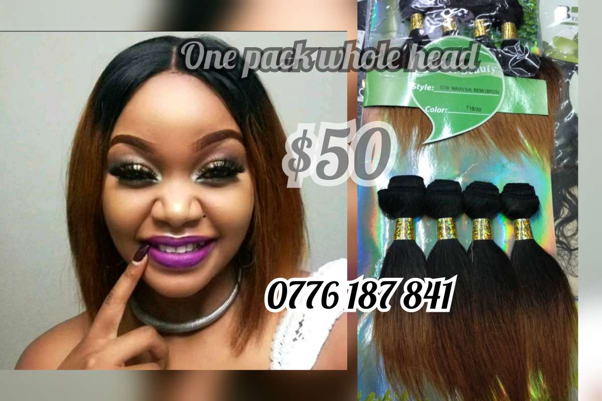 100% human hair weaves