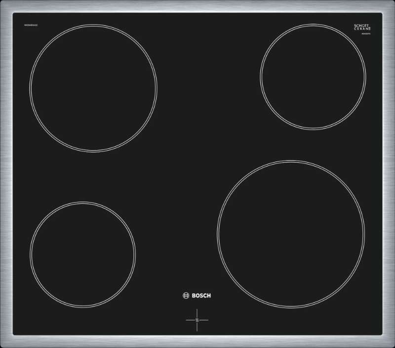 Bosch Nke645ga1e Serie 4  60cm Ceramic Hob Without  Controls