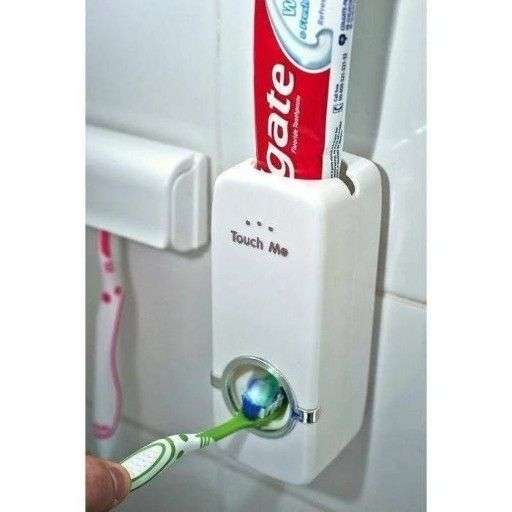 Toothpaste Dispenser And Toothbrush Holder