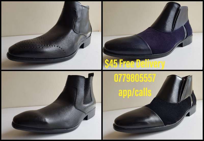 Formal Mens Shoes Free Daily Delivery 9am-7pm 0779805557 App/calls 0719965555 App/calls $30 & $45 Eco/swipe Accepted
