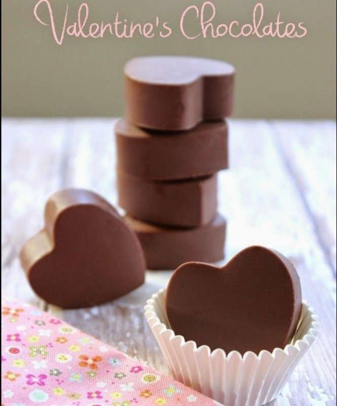 Chocolate Hearts In A Jar