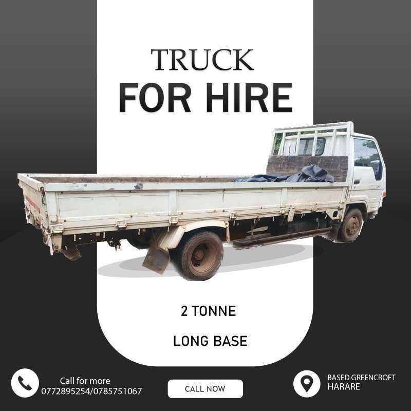 2 Tonne Long Base Truck For Hire. Based Greencroft