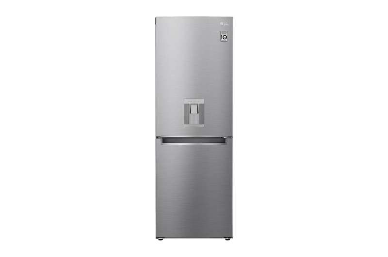 Lg 334l Platinum Silver | Bottom Freezer | Inverter Linear Compressor  Gc-f369nljm