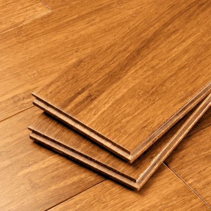 Carbonized Solid Strand Woven Bamboo Flooring 96mm