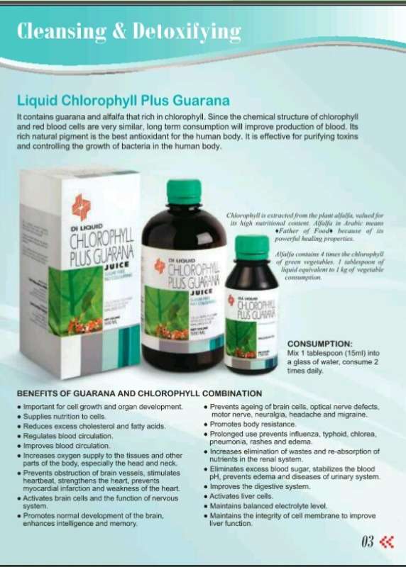 Liquid Chlorophyll Plus Guarana