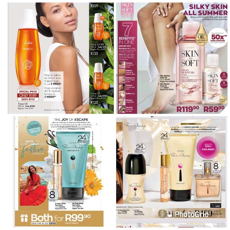 Avon And Justine Products, Tupperware Readily Available