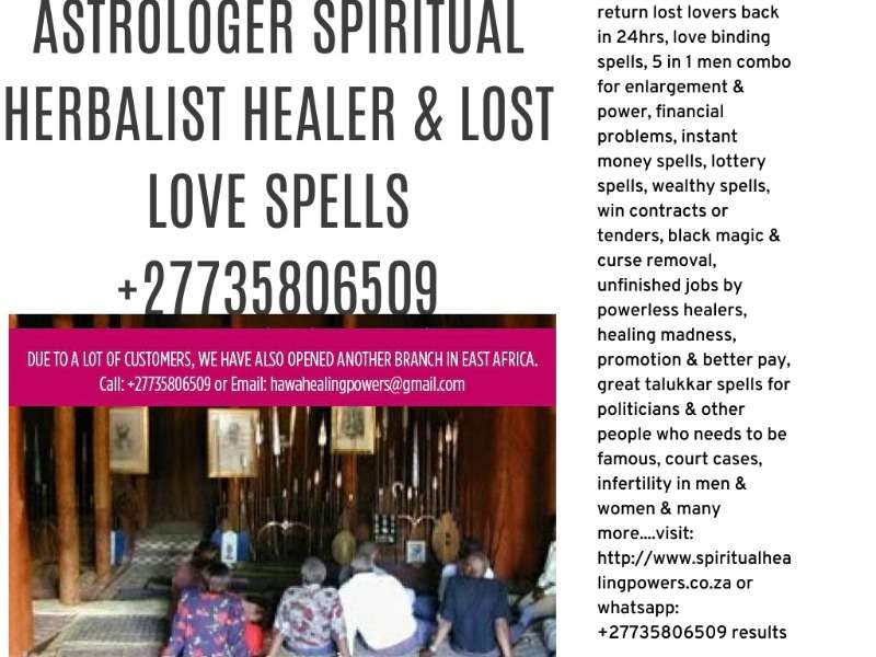 Top Best Spiritual Herbalist Healer & Lost Love Spells +27735806509