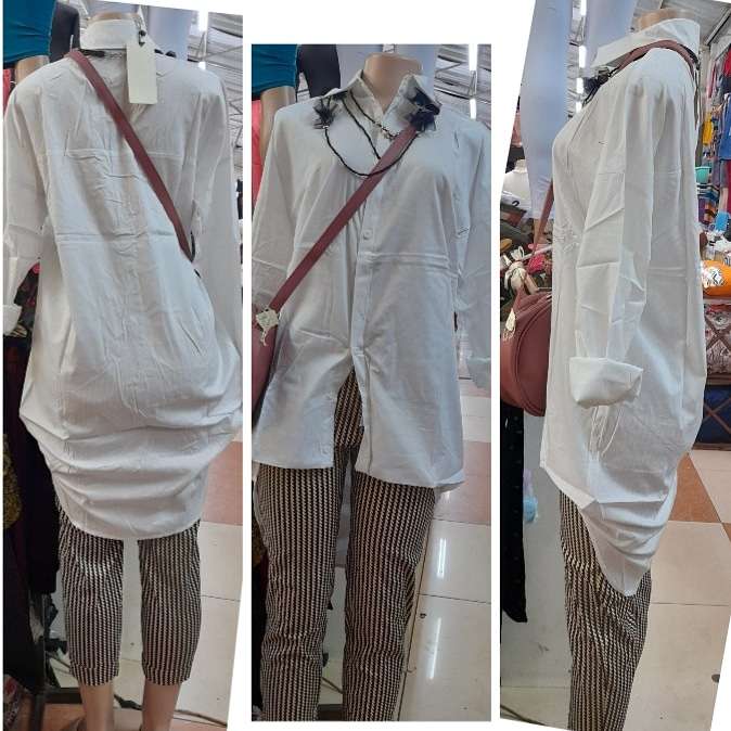 Ladies White Long Shirts