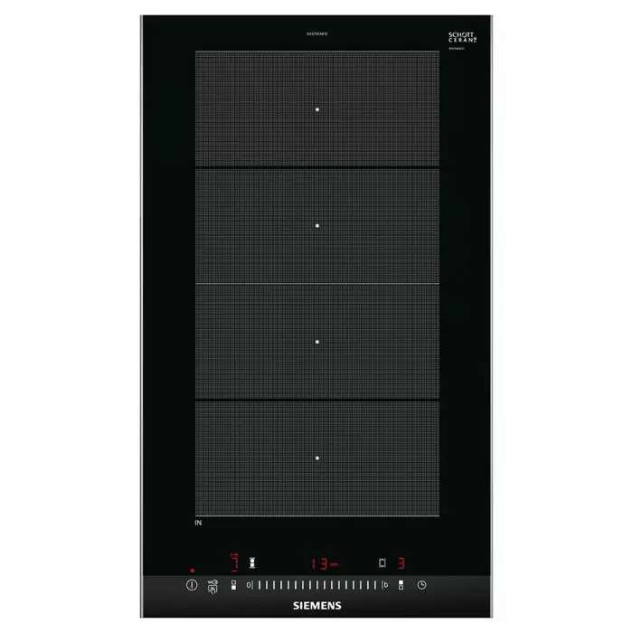 Siemens Iq700 Flex Induction Cooktop 30 Cm Black, Surface Mount With Frame Ex375fxb1e