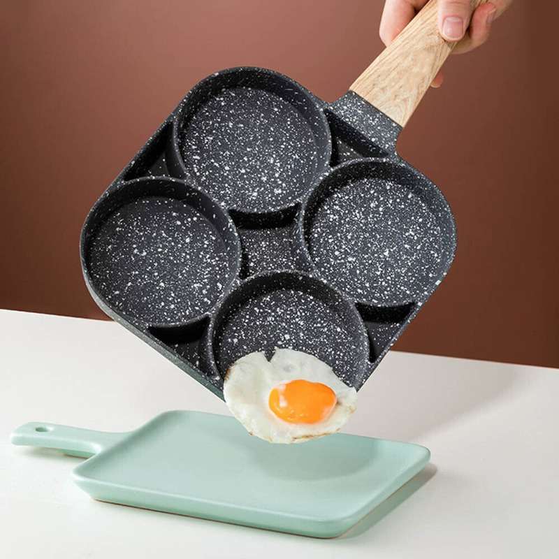 Non Stick Frying Pan With 4 Hole