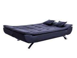 Sleeper Couch Black Leather