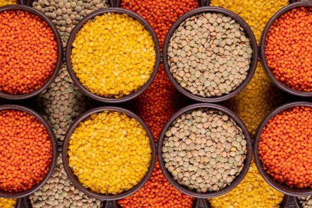 Red, Yellow And Brown Lentils For Sale