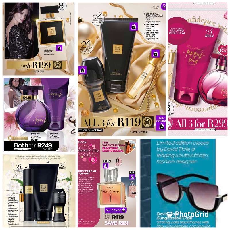 Avon And Justine Products, Tupperware Readily Available