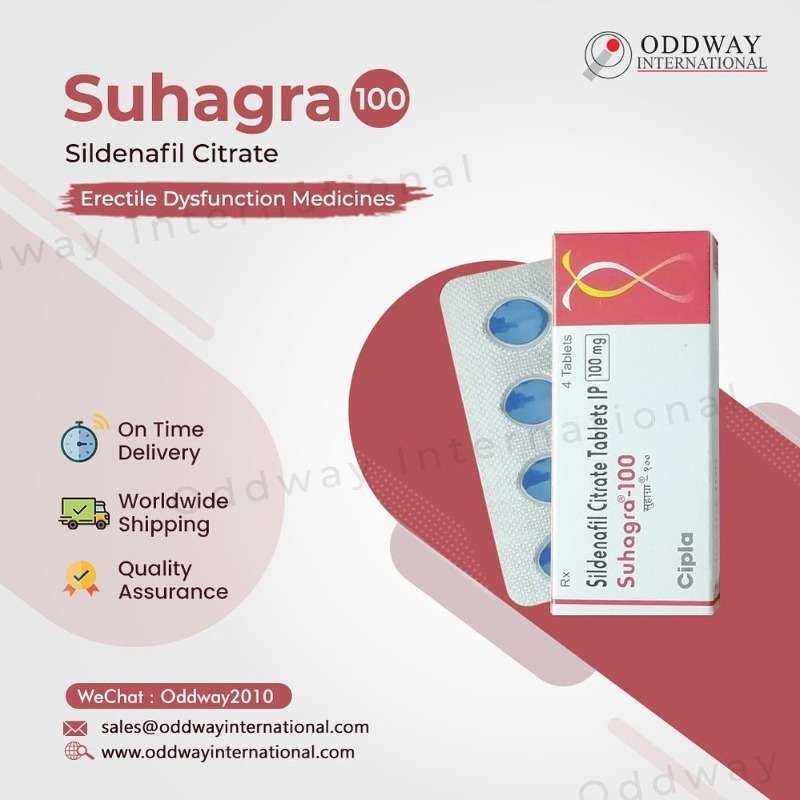 Buy Suhagra 100 Sildenafil Tablet