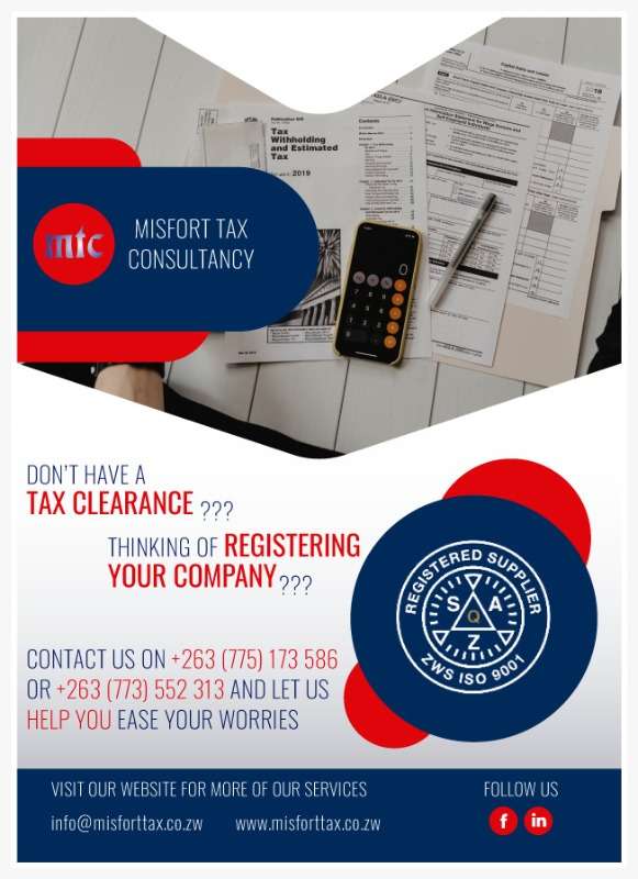 Tax Services, Tax Clearance, Company Registration