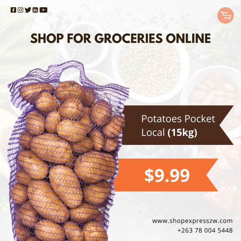 Order Potatoes Pocket Online In Harare (15kg)