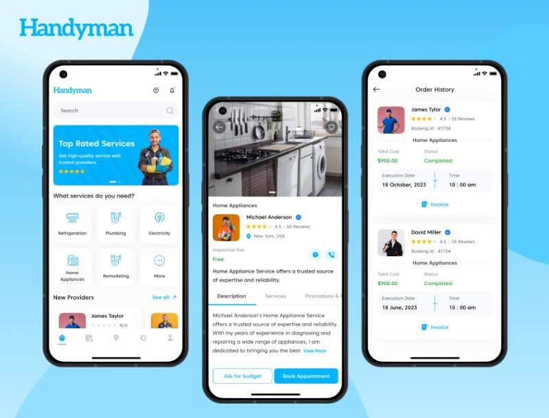 On Demand Ready Made Handyman App