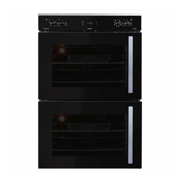 Defy 184l Gemini Gourmet Multifunction Double Oven Black Glass Dbo467