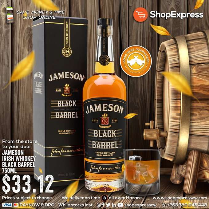 Buy Jameson Irish Whiskey Black Barrel