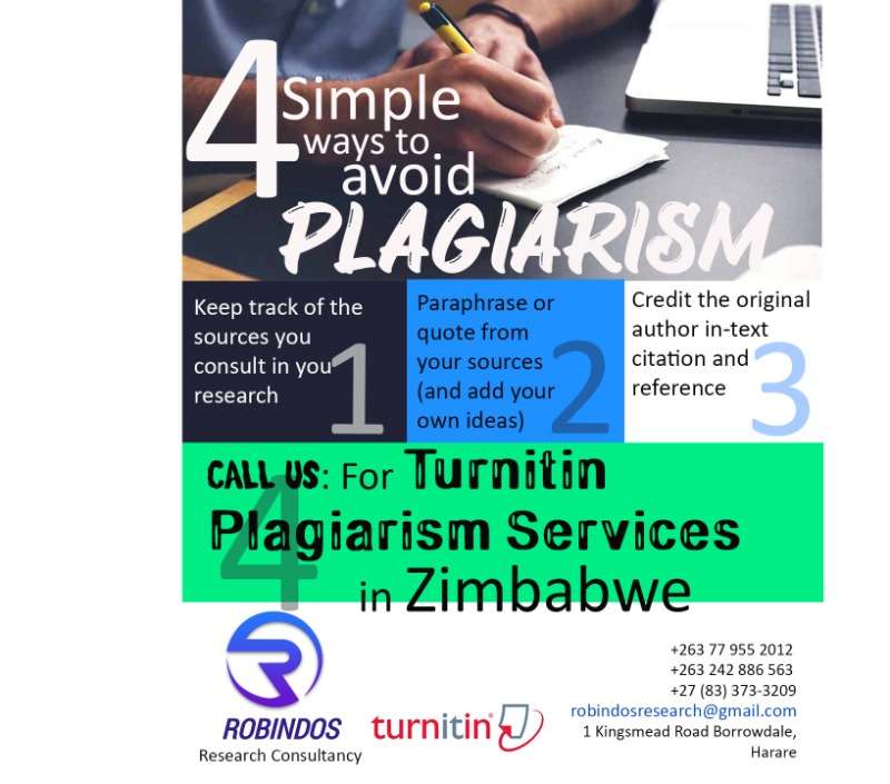 Turnitin Plagiarism Checking Services In Zimbabwe