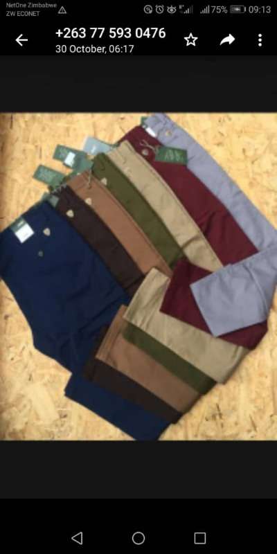 Stretchy Chino Trousers