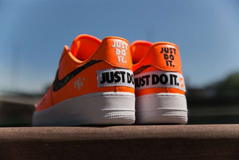Nike Air Force One Sneakers. Orange. Size UK7 And Size UK9