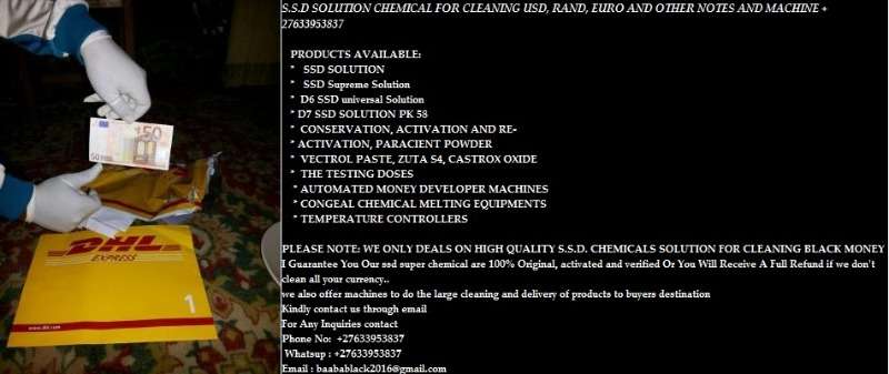  Ssd Chemical Solution For Money Cleaning Machine With Ssd Chemical Manufacturers ,ssd Chemical Suppliers  +27633953837