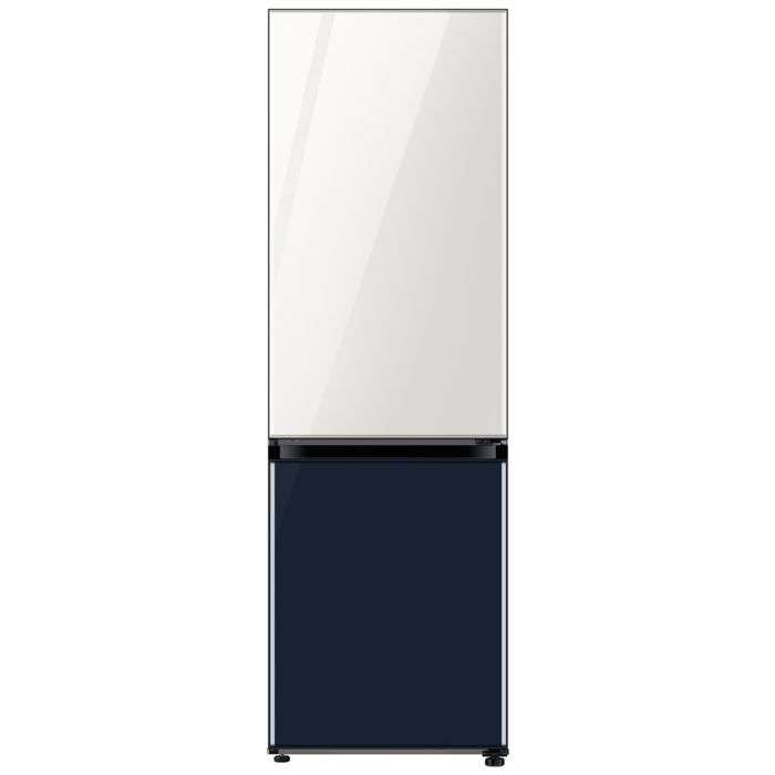 Samsung Rb33t307329 Bottom Mount Refrigerator With Customisable Design Navy 350l