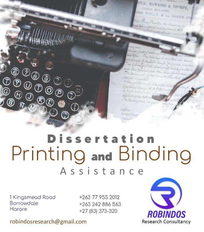 Dissertation Printing And Binding Services In Zimbabwe