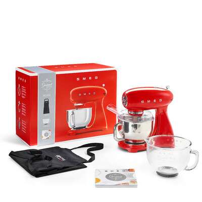 Smeg Box Set Stand Mixer | 800 W | Red | 50's Style