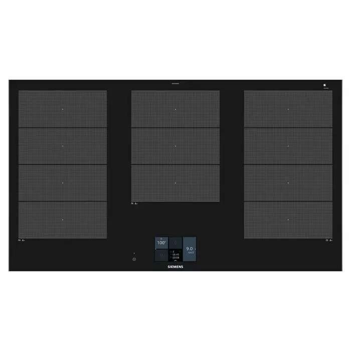 Siemens Ex975kxw1e Iq700 90cm Flex Induction Ceramic Hob, Full Touch Tft Display