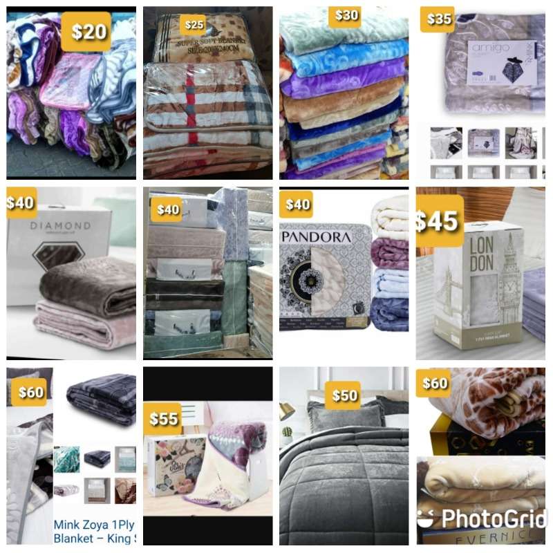 Pandora Blankets, London Blankets, Zoya Blankets, Paris Blankets,