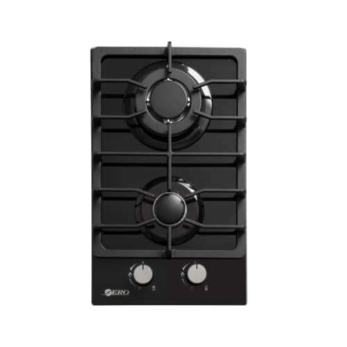 Zero 2 Burner Glass Top Gas Hob With Battery Ignition