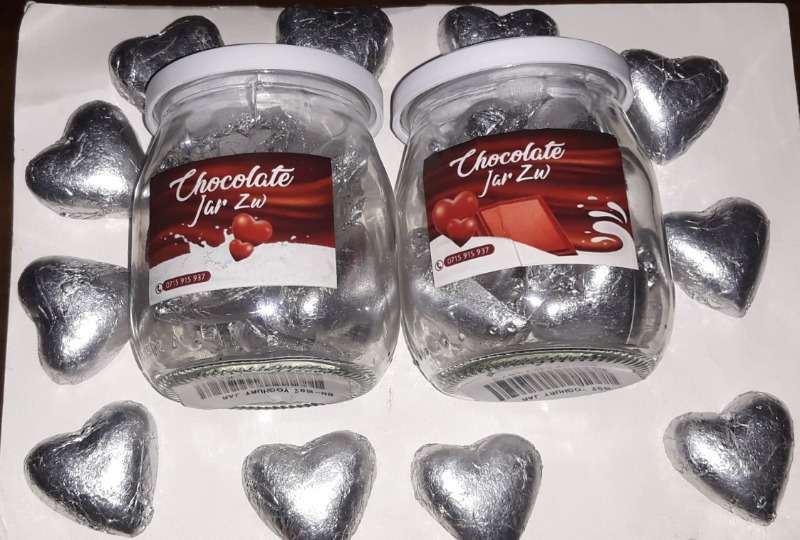 Chocolate Hearts In A Jar