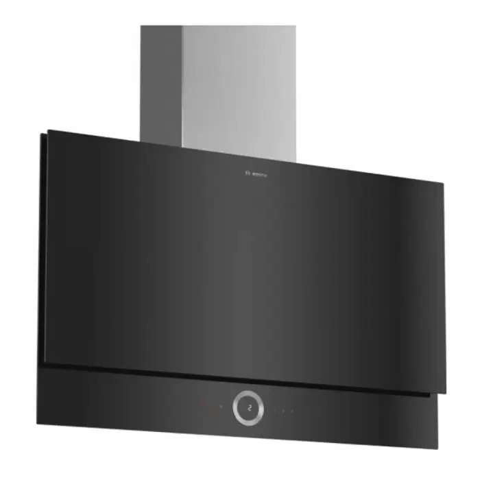 Bosch Dwf97rv60 Serie 8 90cm Wall Mounted Extractor Flat Design, Black With  Glass Canopy Exhaust Or  Recirculation Operation