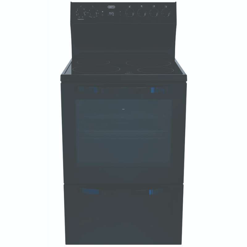 Defy Dss617 Defy Thermofan+ Kitchenaire 600 Vitroceramic Electric Stove Black