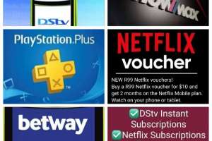    Netflix, Showmax And Playstation Subscriptions