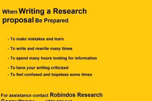 Research Proposal Writing Assistance