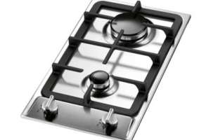 2 Plate Stainless Steel Gas Hobs - Cast Iron Stand