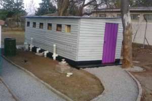 wooden toilets