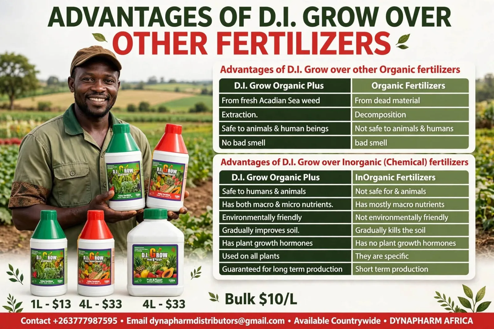 D.I GROW LIQUID FOLIAR FERTILIZER